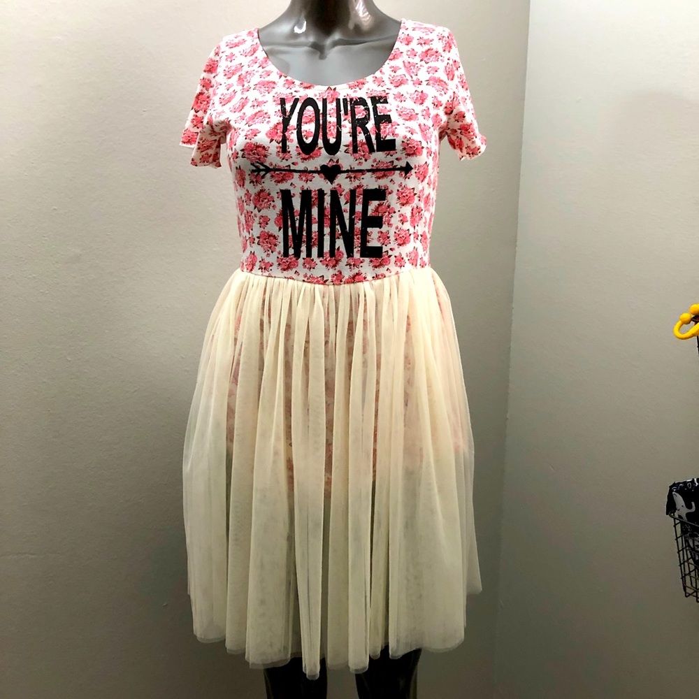 ‘You are mine’ tutu dress
